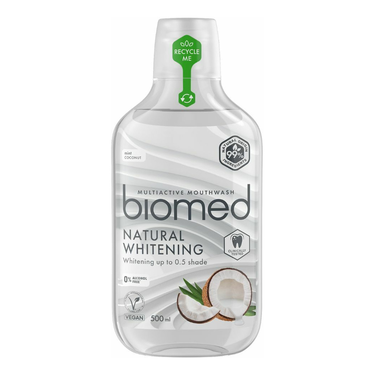 Biomed Superwhite Płyn do płukania Natural Whitening Mięta + Kokos 500ml