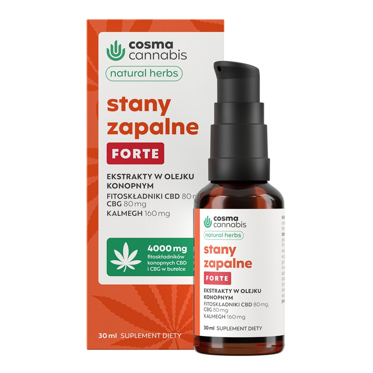Cosma Cannabis Stany zapalne forte suplement diety 30ml