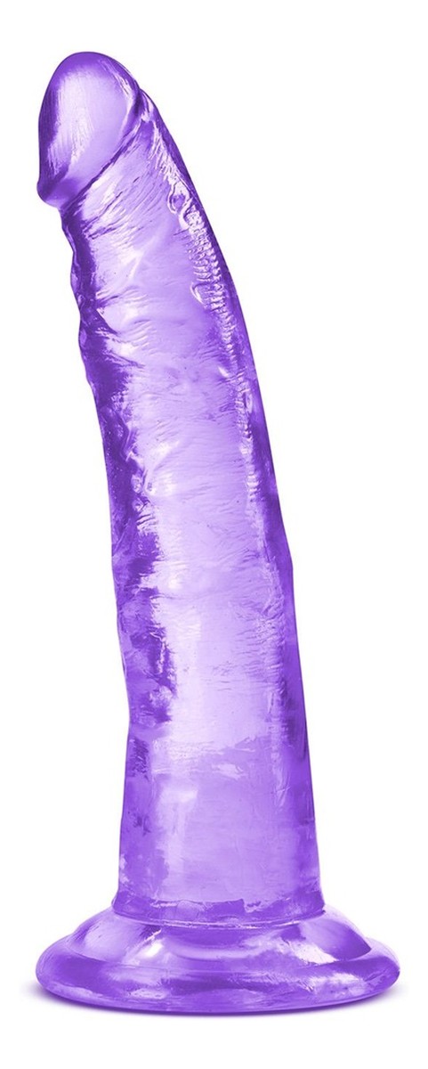 B yours plus lust n' thrust transparentne dildo z przyssawką purple