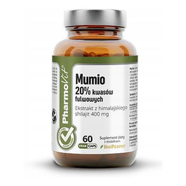Mumio 20% Kwasów Fulwowych suplement diety 60 kapsułek