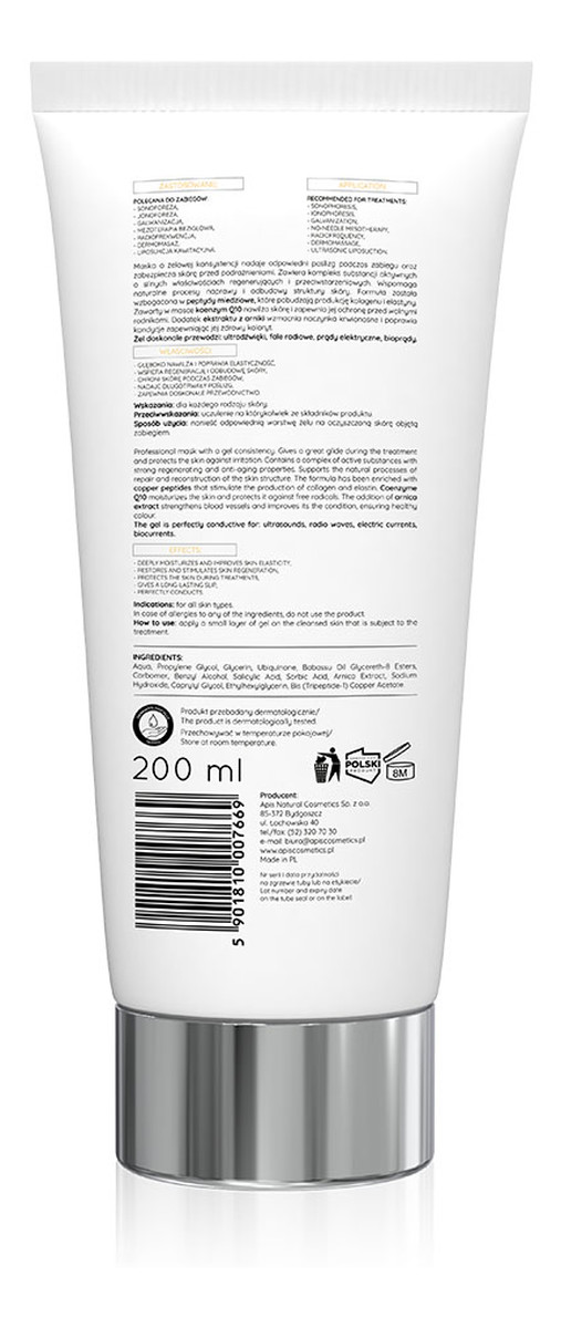 Maska żelowa regenerująca