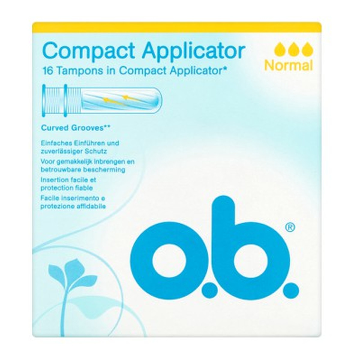 O.B. ProComfort Compact Applicator Normal Tampony z aplikatorem 1op.-16szt