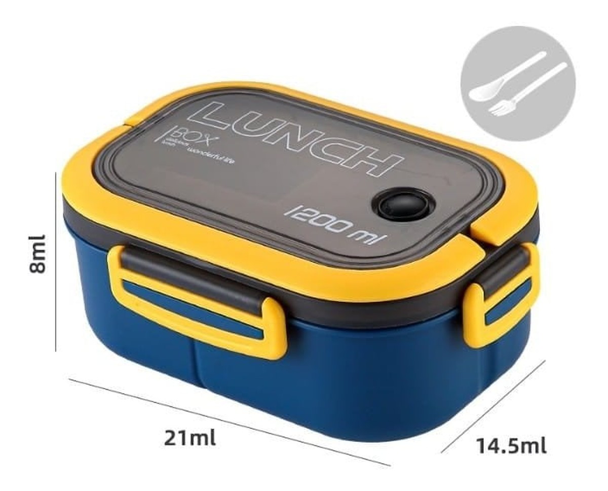 Lunch Box Śniadaniówka Ze Sztućcami Granat PJM44GRAN