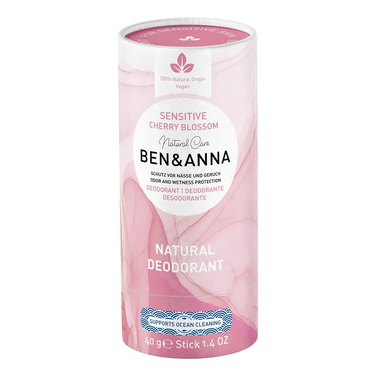 Ben&Anna Natural Deodorant naturalny Dezodorant bez sody sensitive japanese cherry blossom 40g