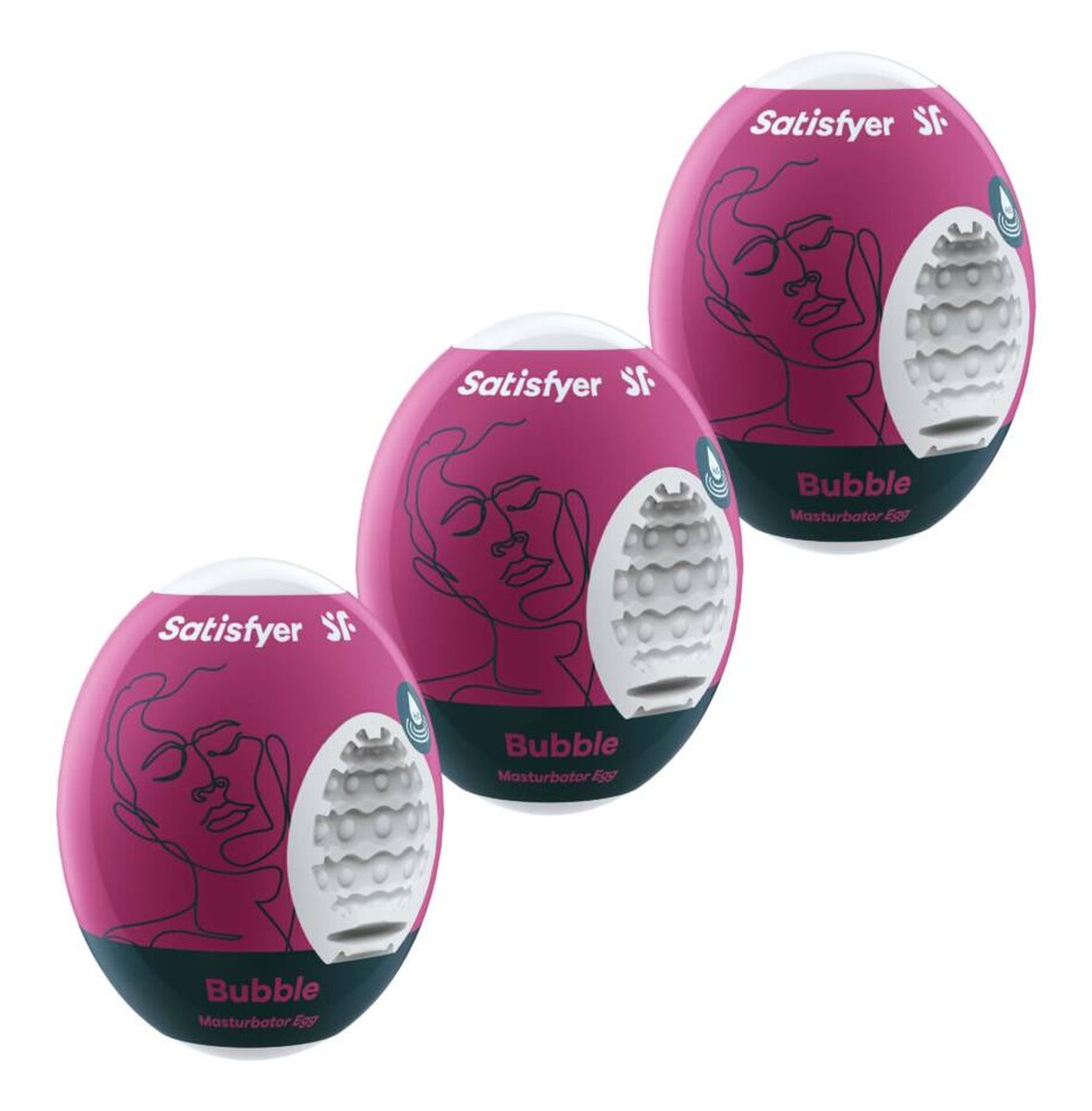 Zestaw jajek do masturbacji bubble