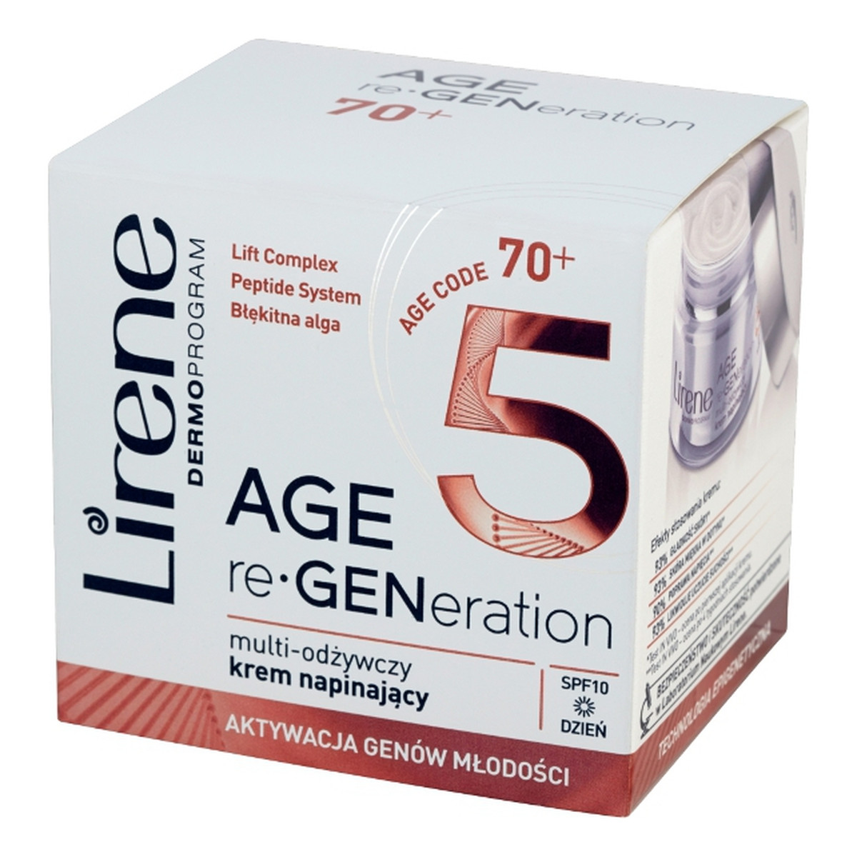 Lirene Age re-Generation DermoProgram 70+ Multi-odżywczy krem napinający na dzień 50ml