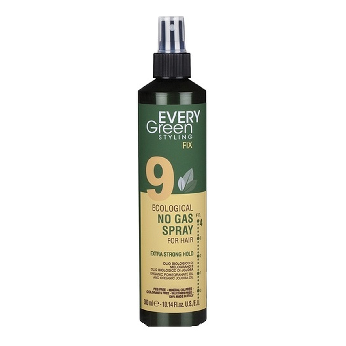 Every Green 9 eco hairspray no gas strong hold ekologiczny lakier do włosów mocno utrwalający fryzurę 300ml