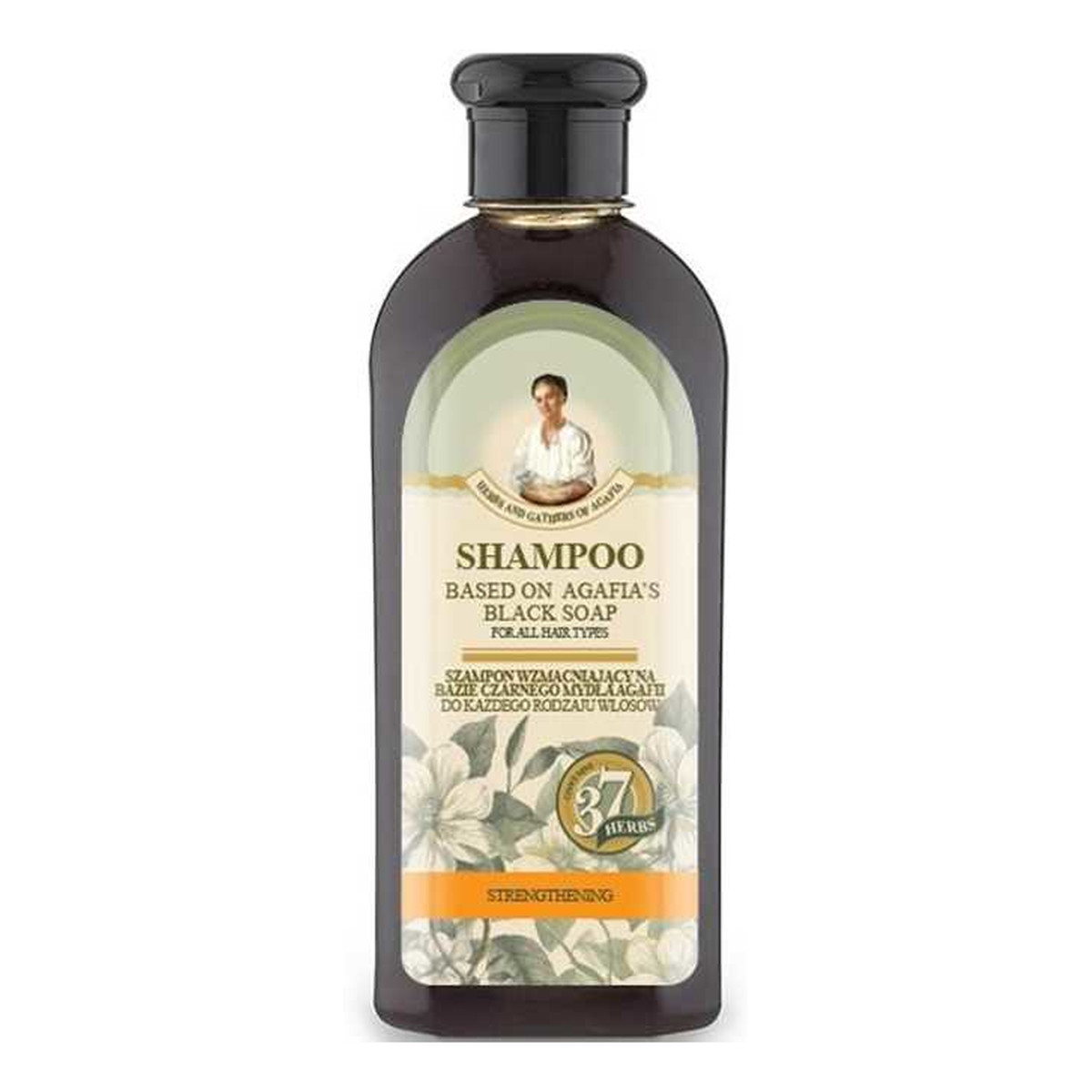 Receptury Babuszki Agafii Wzmacniający szampon do włosów na bazie czarnego mydła Agafii 350ml