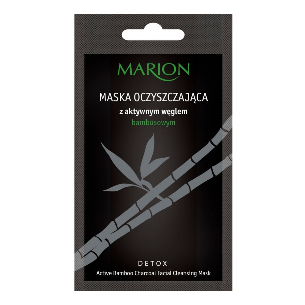 Marion Detox Maska Oczyszczająca z aktywnym węglem bambusowym 10g