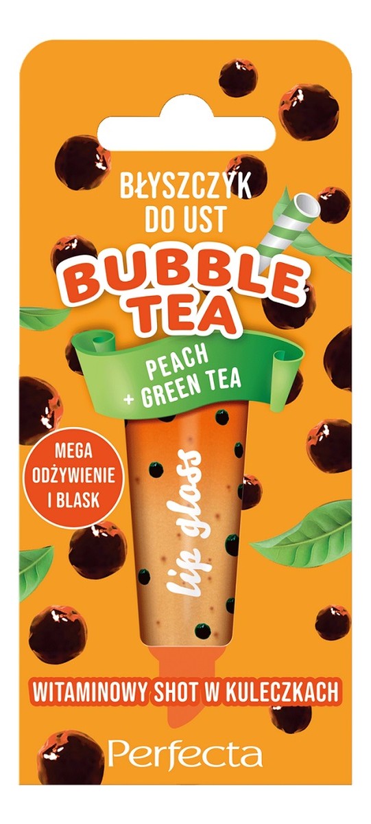 Bubble tea błyszczyk do ust peach + green tea 10g