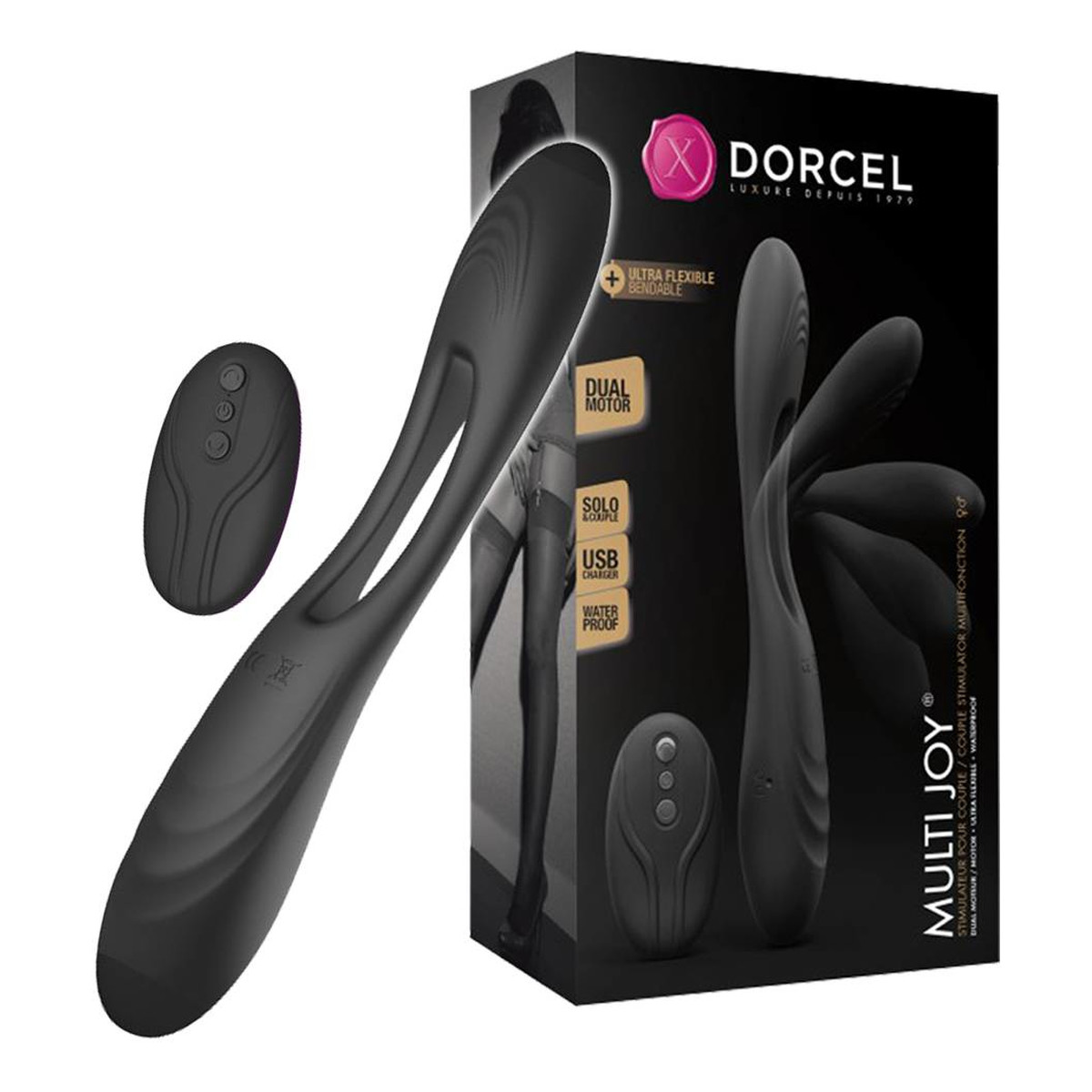 Marc Dorcel Mutli joy wibrator wielofunkcyjny dla par czarny