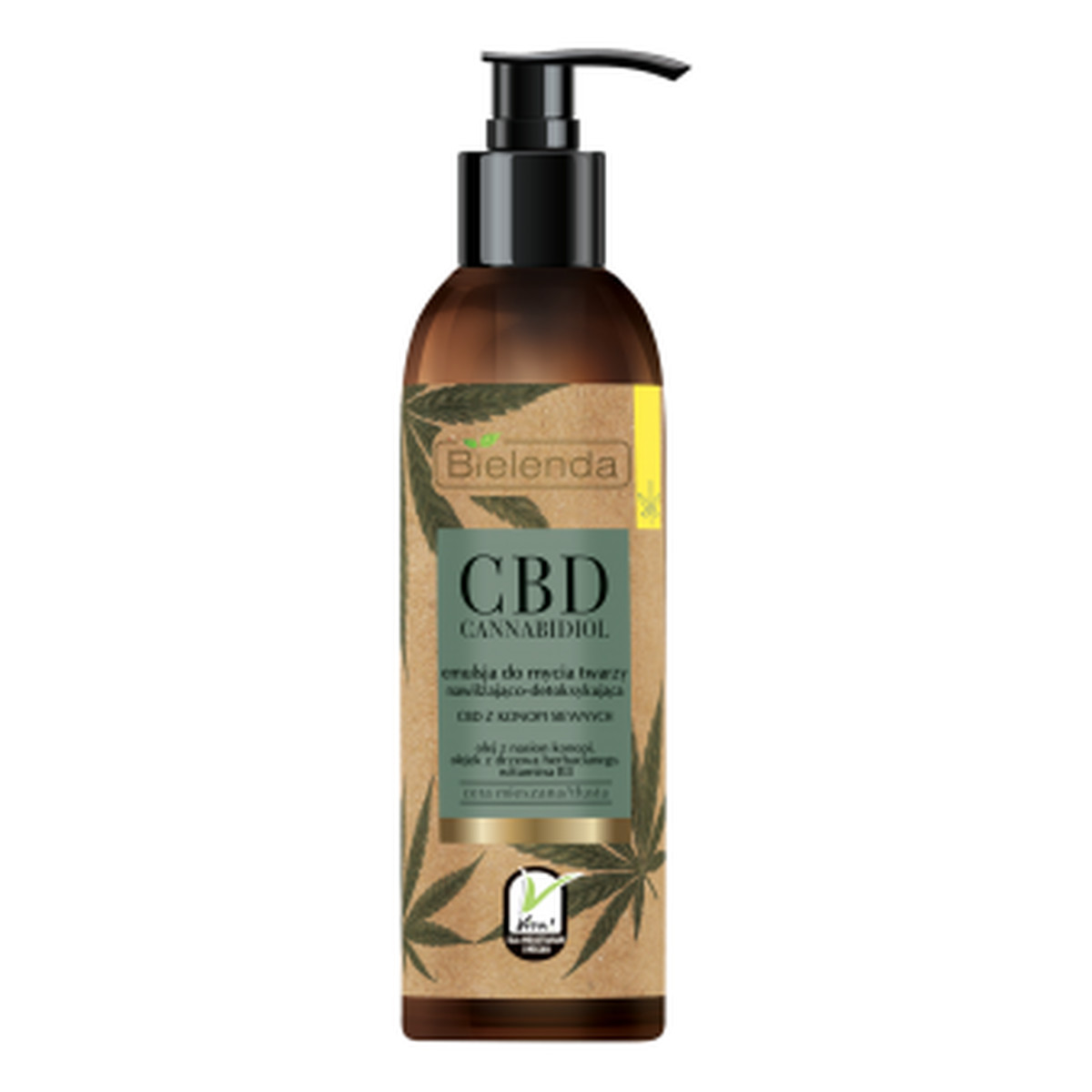 Bielenda CBD Cannabidiol Emulsja do mycia twarzy z CBD z konopi siewnych cera mieszana tłusta 150g