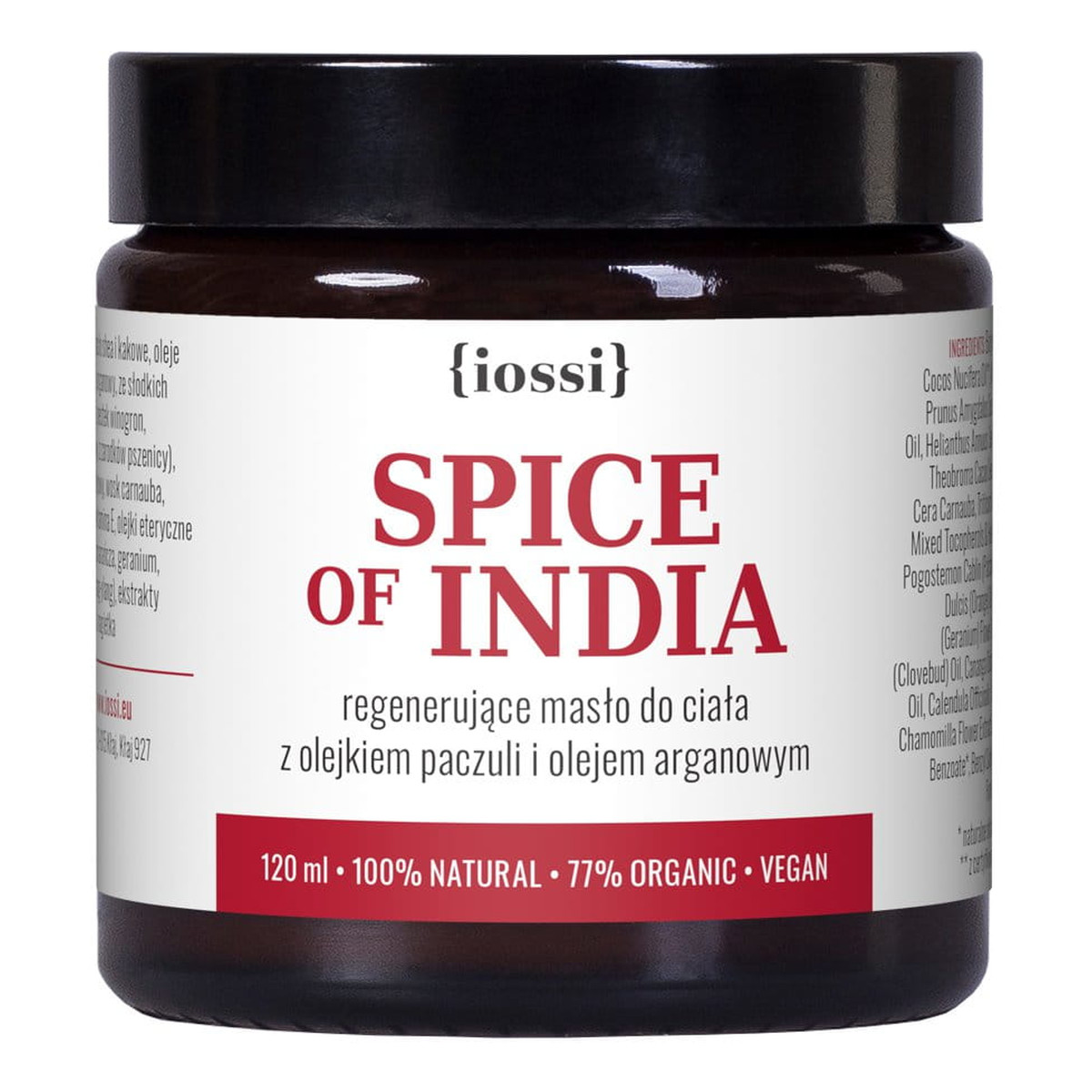 Iossi Spice Of India Regenerujące Masło Do Ciała Paczuli i Olej Arganowy 120ml