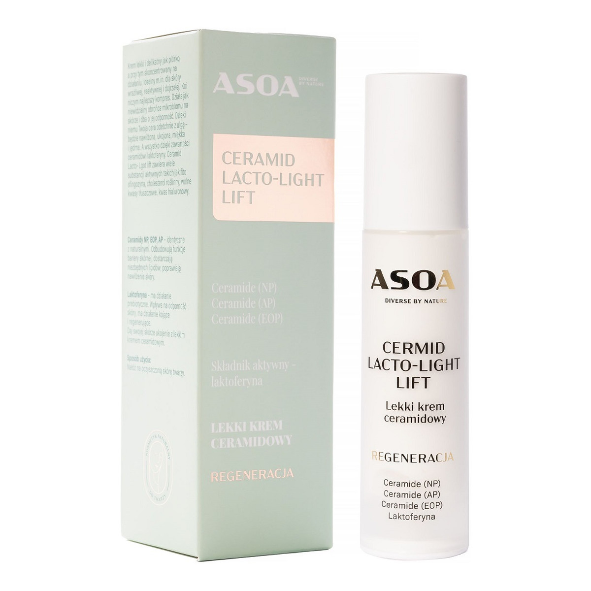 Asoa Lacto-Light Lift Lekki krem ceramidowy 50ml