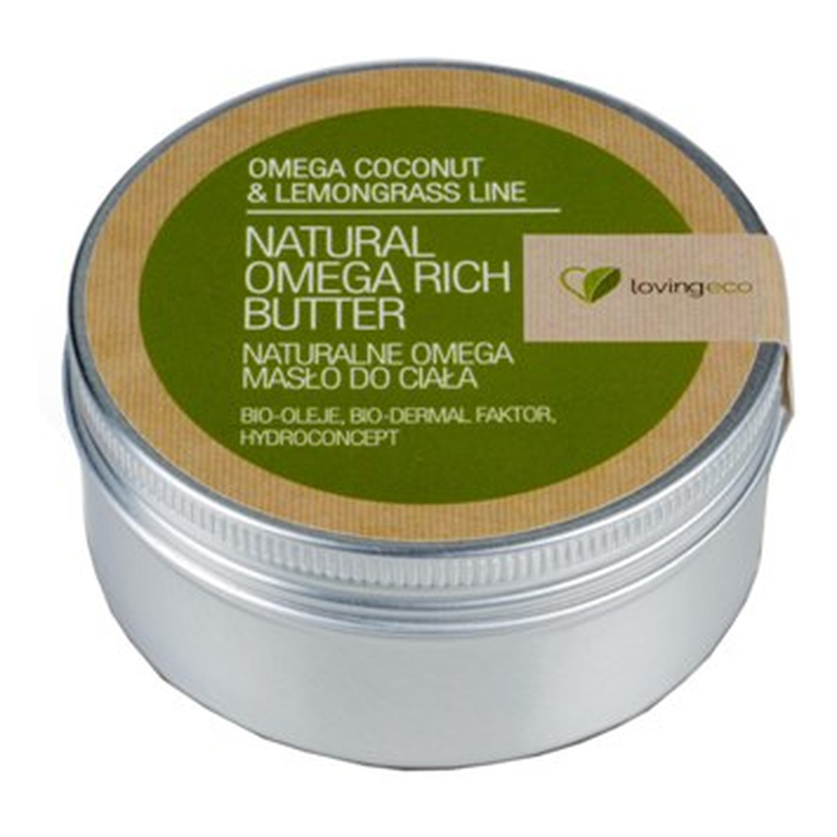 Lovingeco Omega Coconut & Lemongrass Line Naturalne Omega Masła Do Ciała 150ml