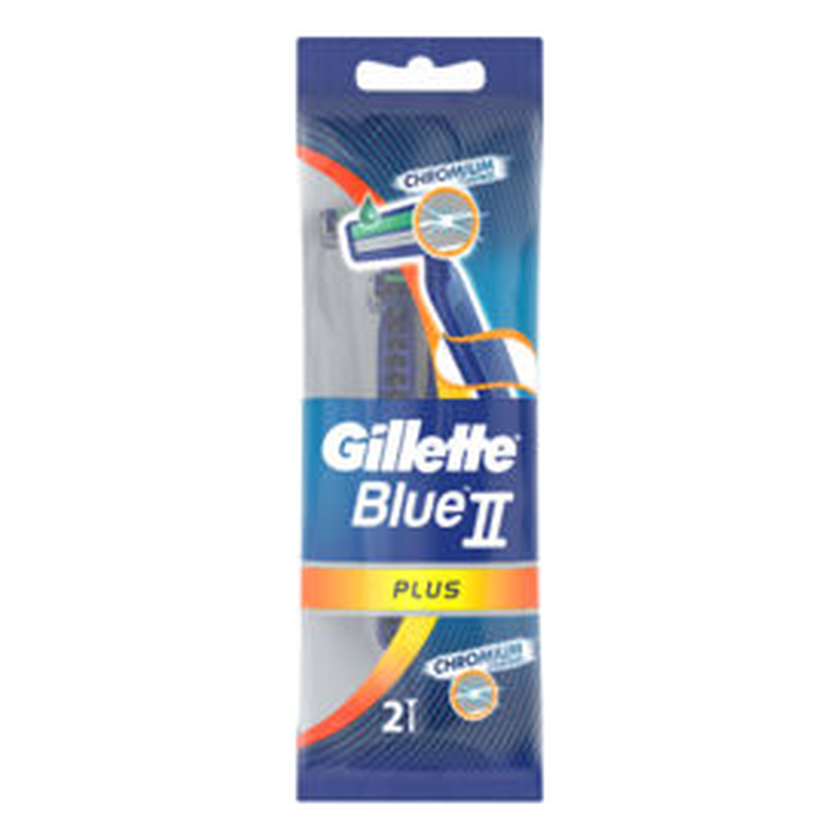 Gillette BLUE II PLUS JEDNORAZOWE MASZYNKI DO GOLENIA 2 SZTUKI