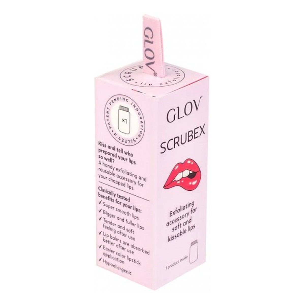 Glov Scrubex akcesorium do peelingu ust Pink