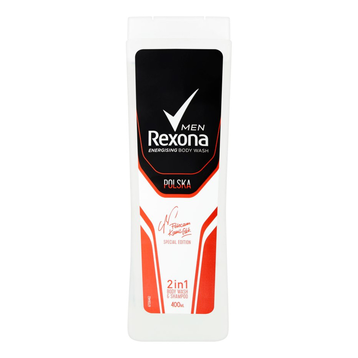 Rexona Energising Fifa żel pod prysznic i szampon dla mężczyzn 2w1 Polska 400ml