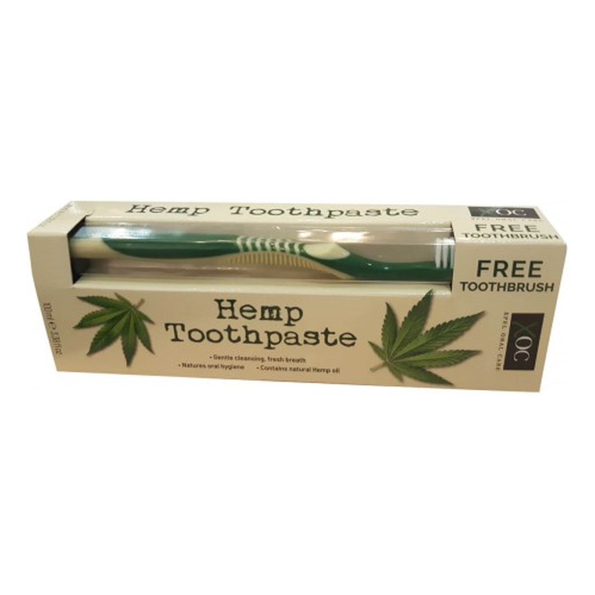 XOC Hemp Toothpaste pasta do zębów z konopią + szczoteczka do zębów 100ml