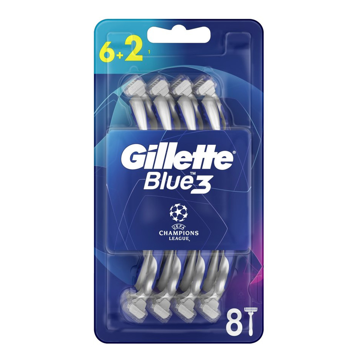 Gillette Blue 3 jednorazowe maszynki do golenia dla mężczyzn 8szt