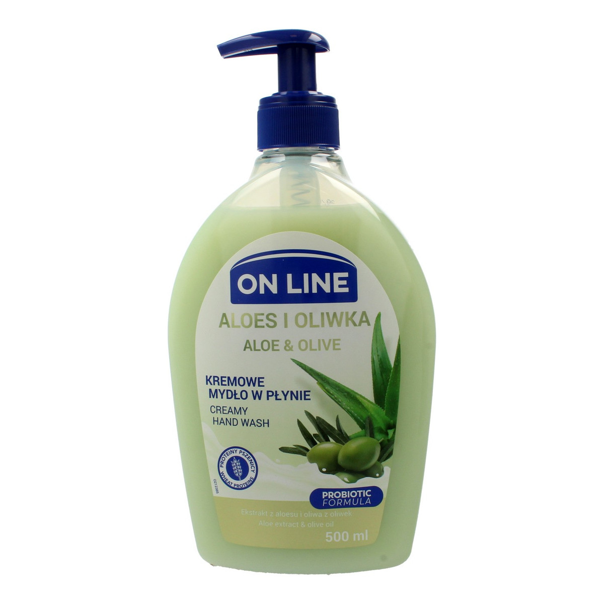 On Line Mydło kremowe w dozowniku Aloes i Oliwk 500ml