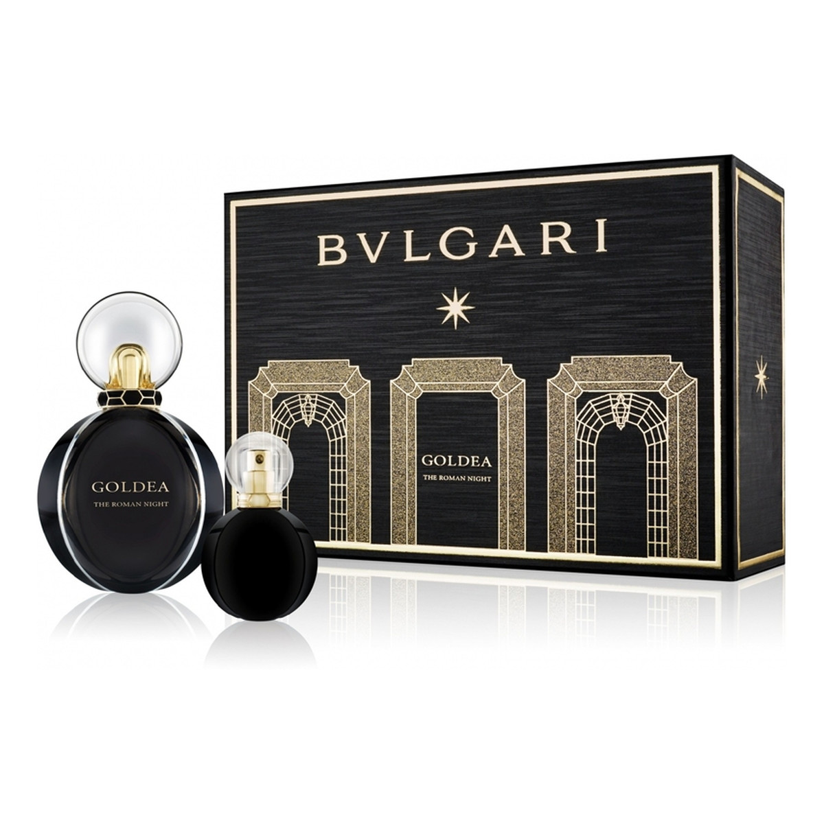 Bvlgari Goldea The Roman Night Zestaw woda perfumowana spray 50ml + miniaturka wody perfumowanej 15ml