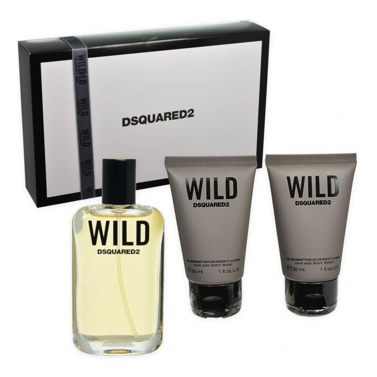 Dsquared Wild Pour Homme Zestaw kosmetyków Woda toaletowa + Żel pod prysznic x 2