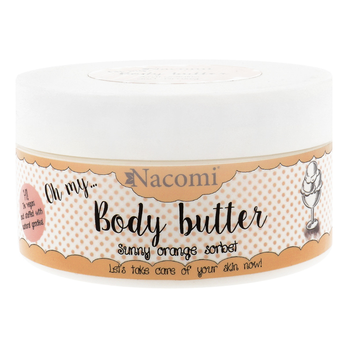 Nacomi Body Butter Oh My... Masło Do Ciała Pomarańczowy Sorbet 100ml