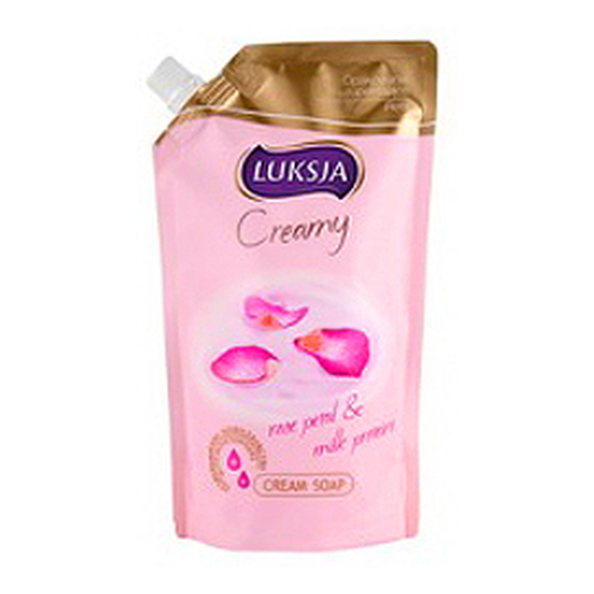 Luksja Creamy Mydło w Płynie Rose Petal & Milk Proteins Uzupełnienie 400ml