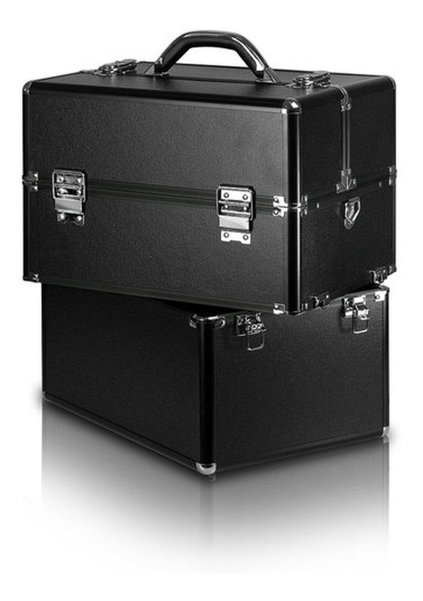 Kuferek Kosmetyczny Profesjonalny XXL Czarny Matowy
