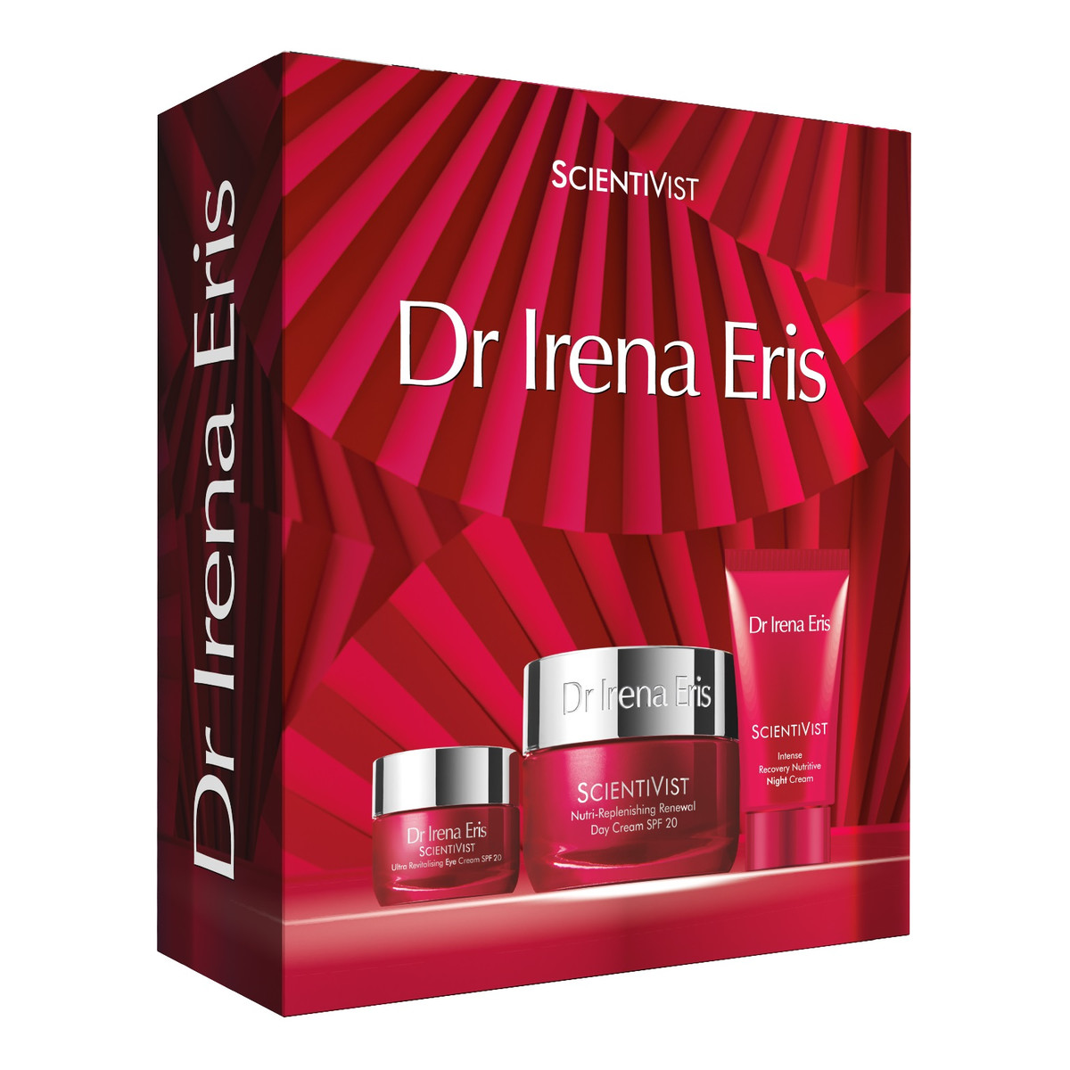 Dr Irena Eris Scientivist Zestaw odżywczy krem regenerujący na dzień spf20 50ml + odbudowujący krem odżywczy na noc 30ml + odżywczy krem pod oczy spf20 15ml