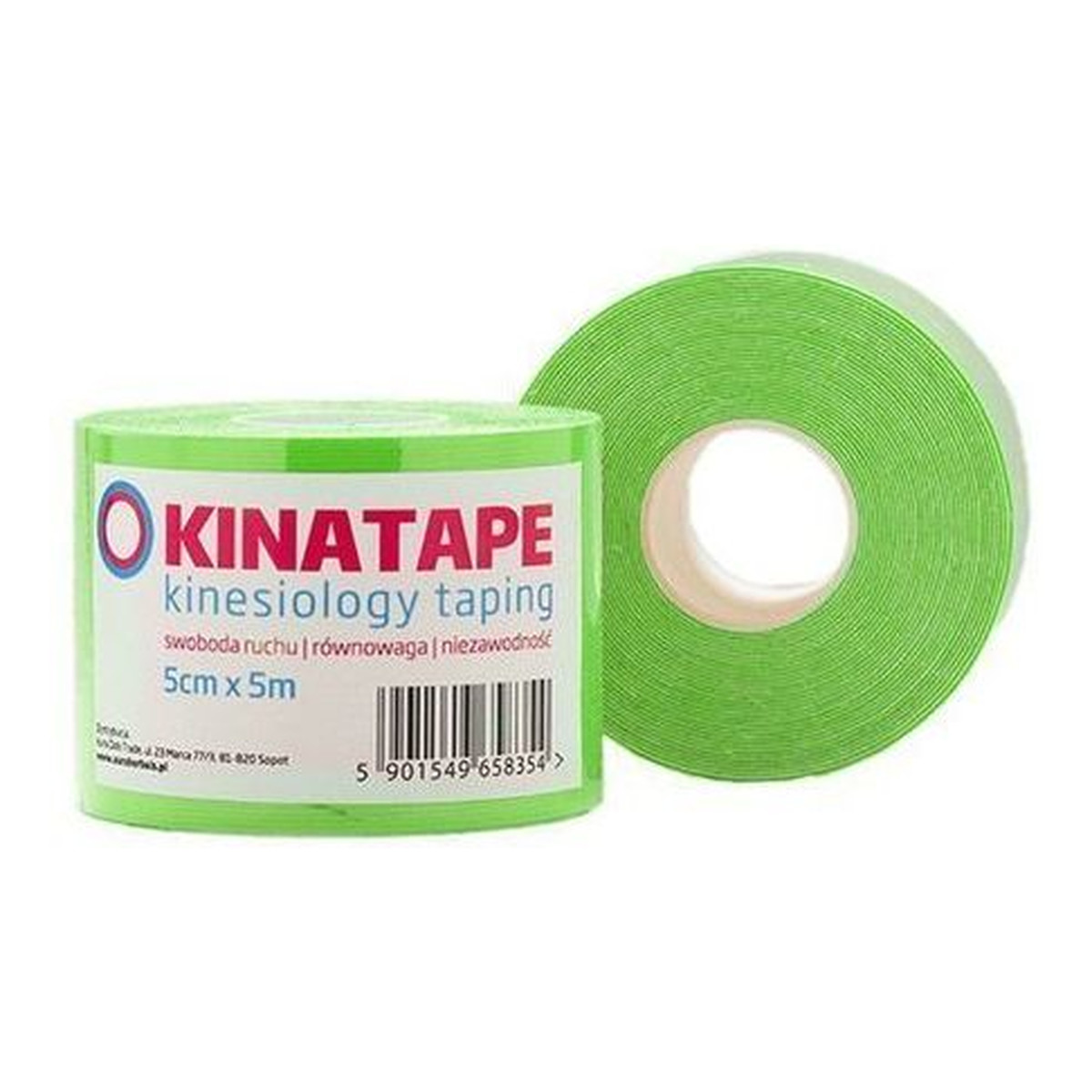 Kinatape Kinesio Taping Zielona plaster limfatyczny 5mx5cm