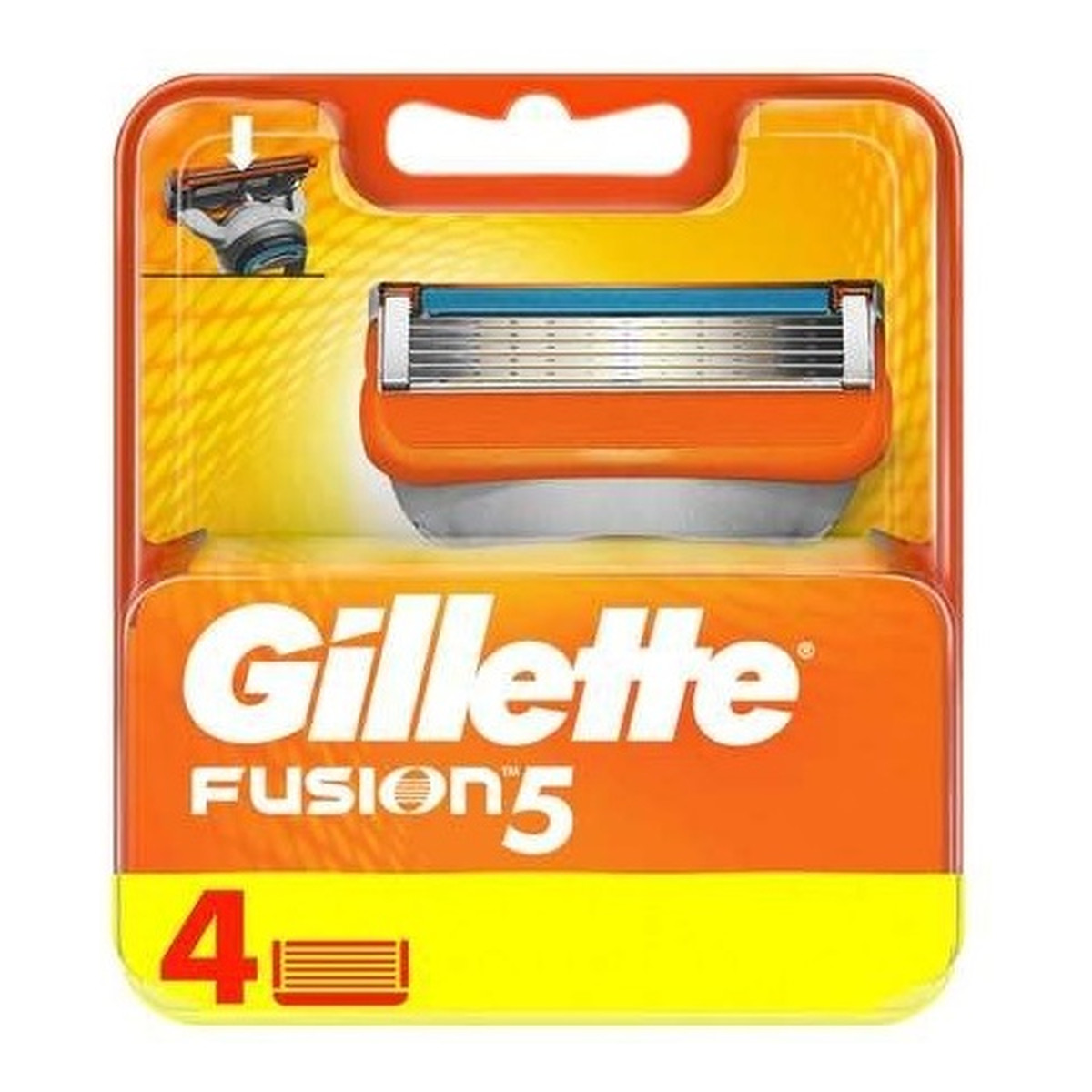 Gillette Fusion5 wymienne ostrza do maszynki do golenia 4szt.