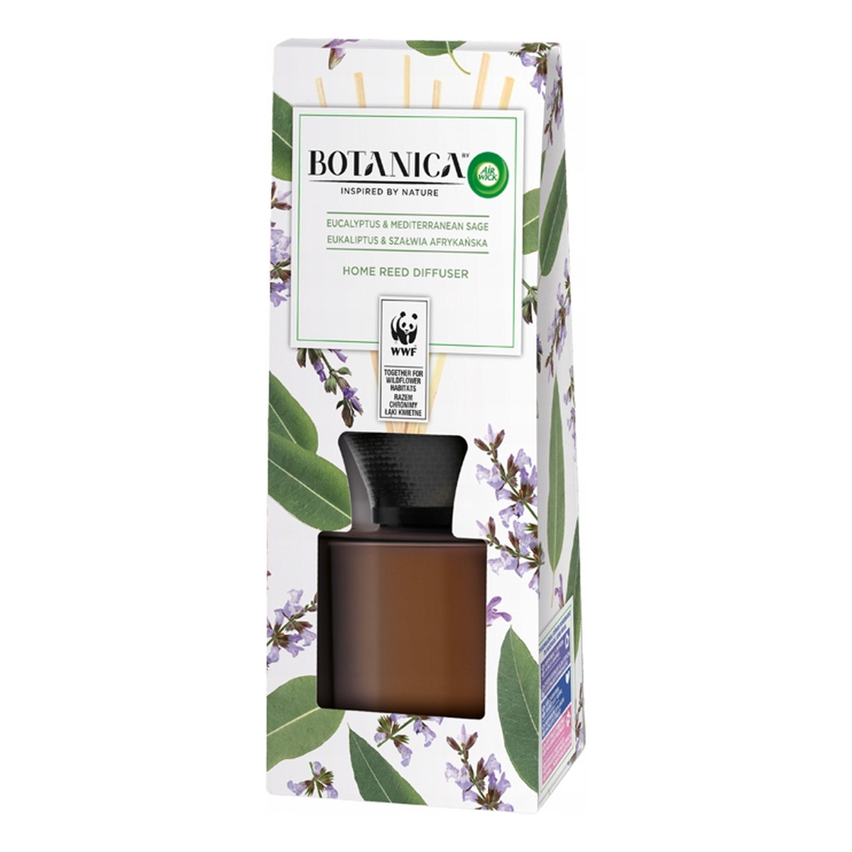 Air Wick Botanica Patyczki zapachowe Eukaliptus & Szałwia Afrykańska 80ml