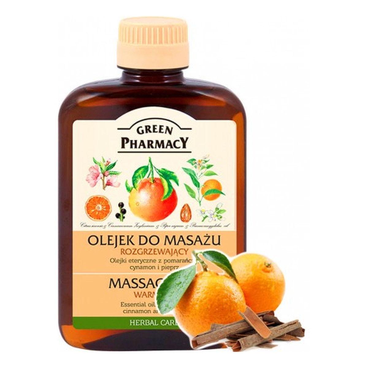 Green Pharmacy Olejek do masażu ciała rozgrzewający 200ml