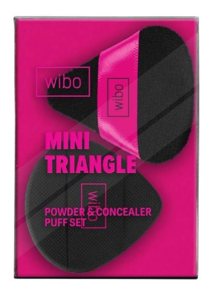 Mini Traingle Powder Puff zestaw puszków do wykończenia makijażu 2szt