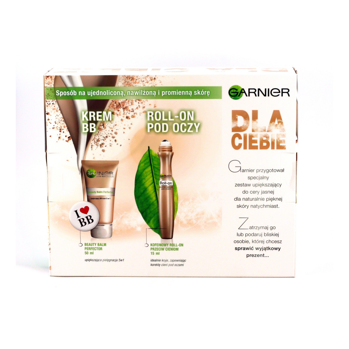 Garnier Krem BB + Roll On Pod Oczy Cera Jasna