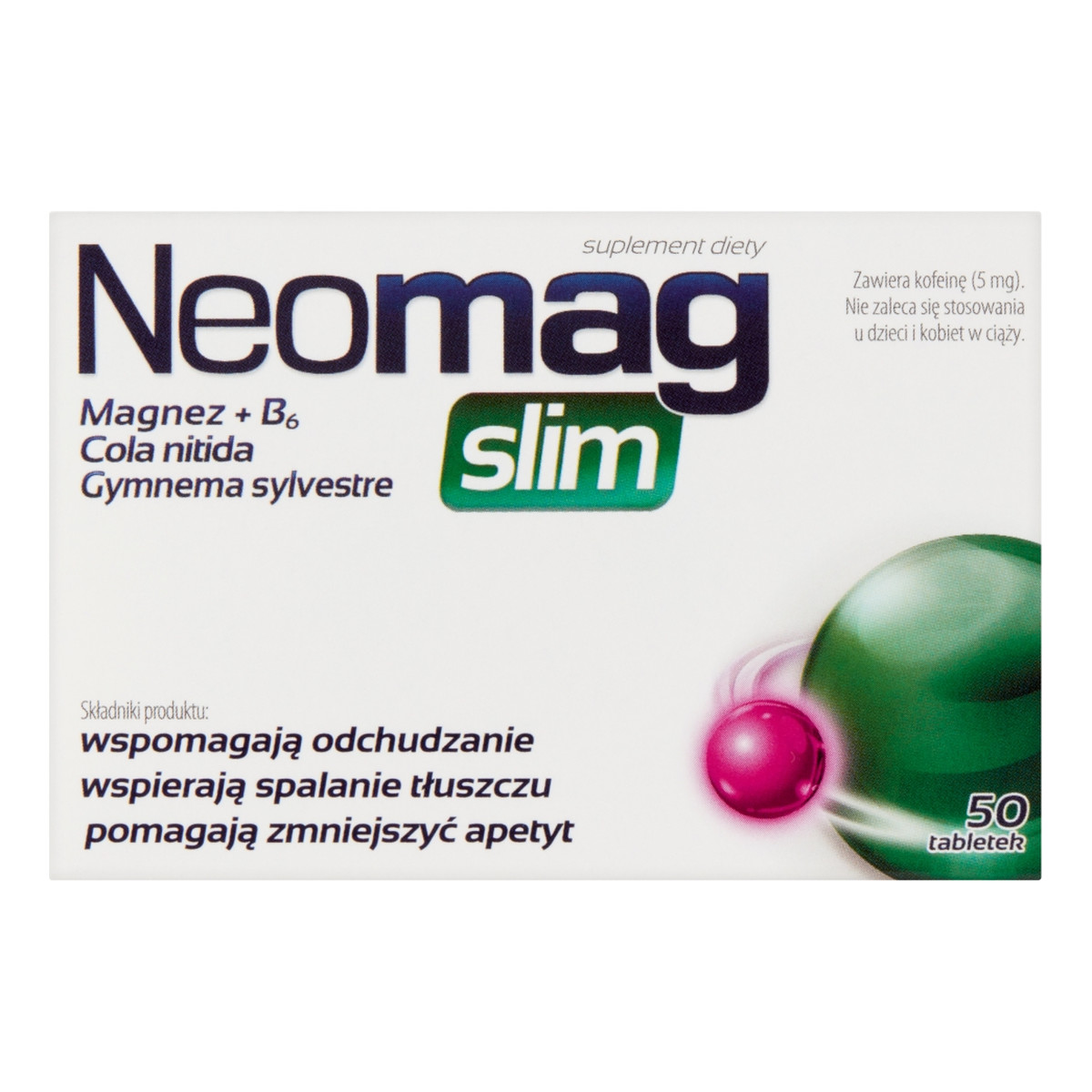 NeoMag Slim suplement diety wspomagający odchudzanie 50 tabletek