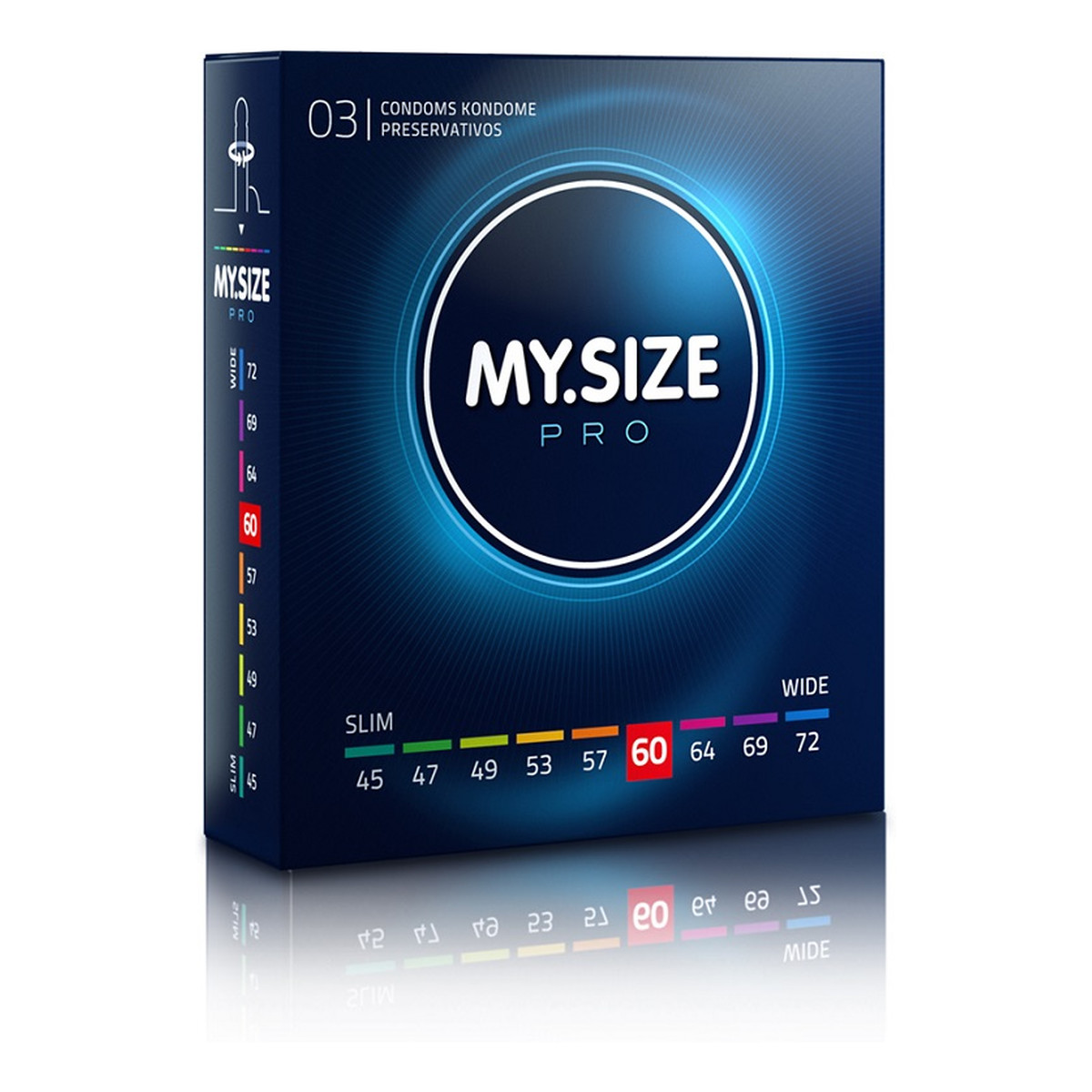 My.Size Pro Condoms prezerwatywy 60mm 3szt