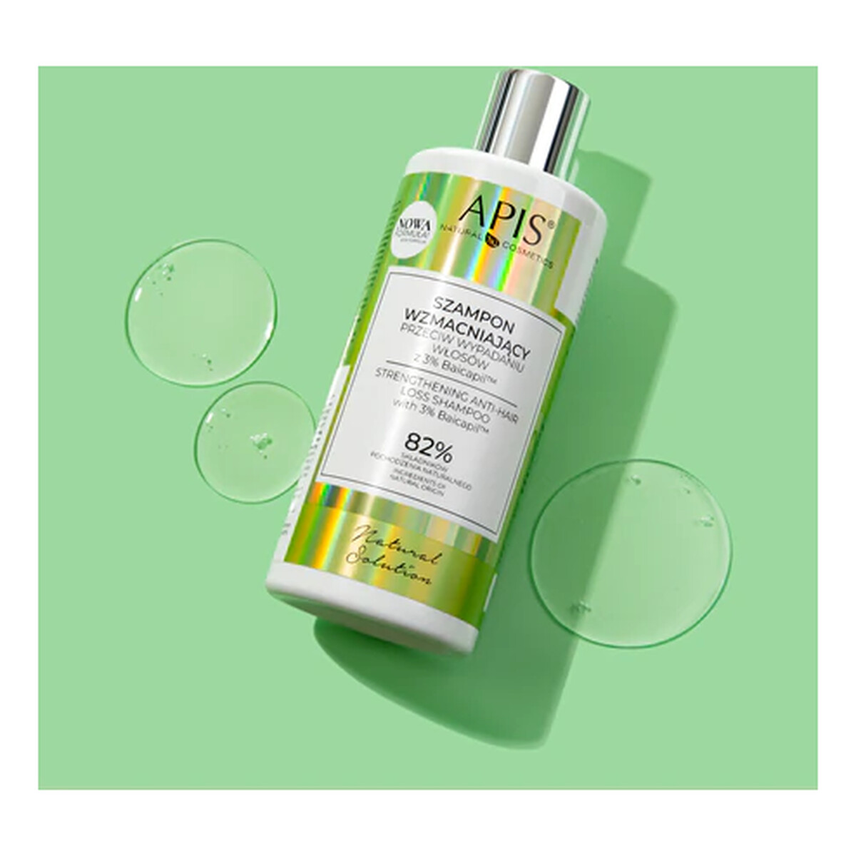 Apis Natural Solution Szampon wzmacniający przeciw wypadaniu włosów z 3% Baicapil 300ml