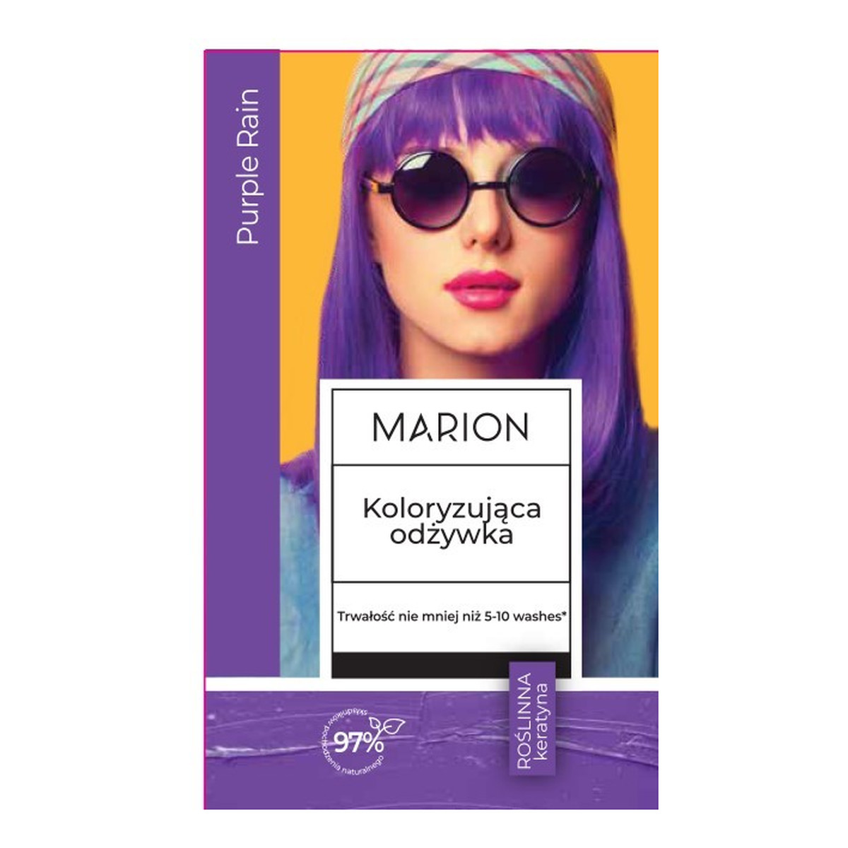 Marion Odżywka koloryzująca do włosów (5-10 myć)-purple rain 35ml