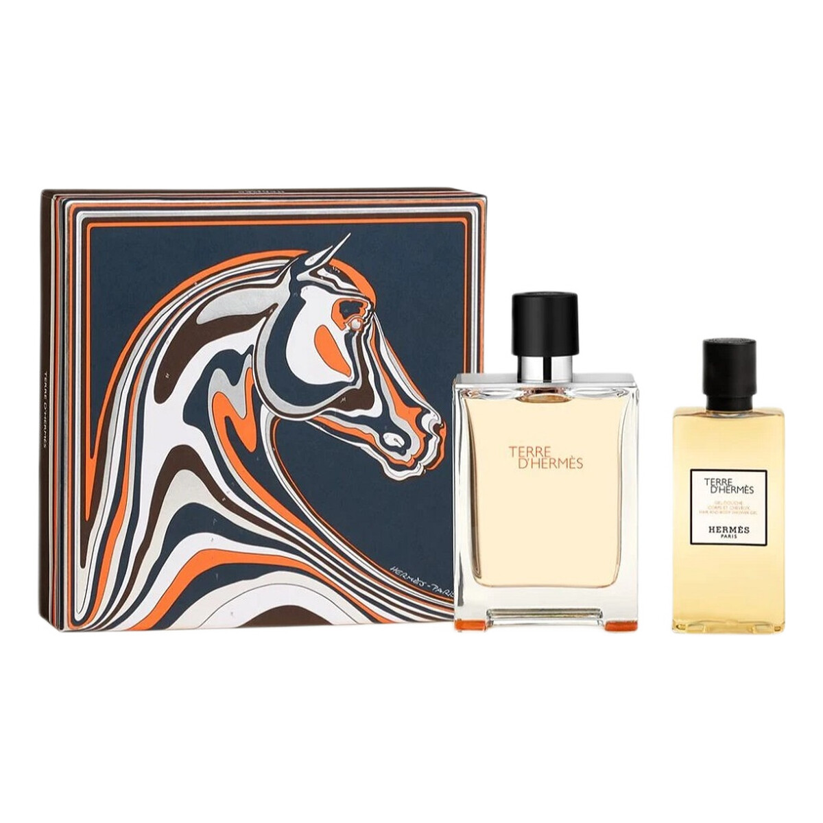 Hermes Terre D'Hermes Zestaw woda toaletowa spray 100ml + żel pod prysznic 80ml