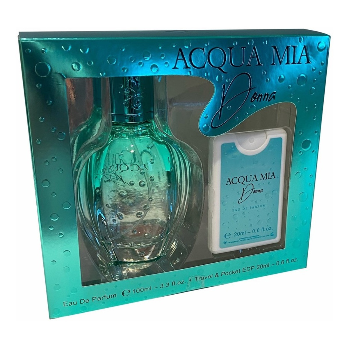 Omerta Acqua Mia Donna Zestaw woda perfumowana spray 100ml + woda perfumowana spray 20ml