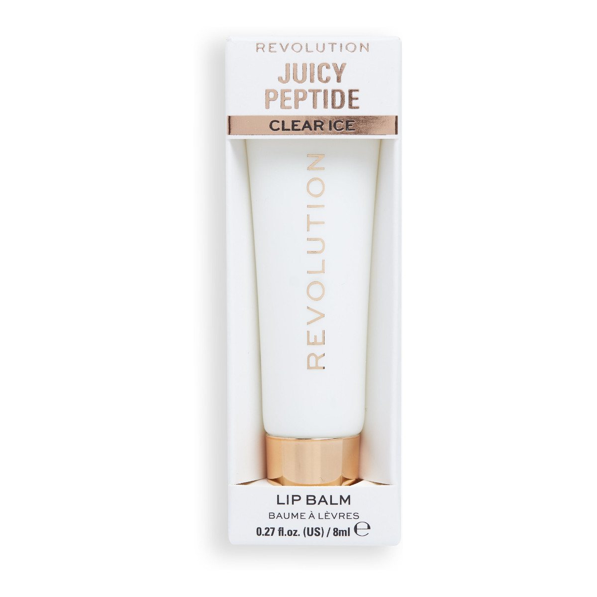 Revolution Juicy Peptide Balsam-błyszczyk do ust clear ice 8ml