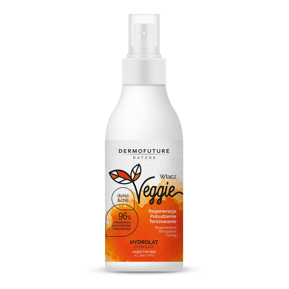 DermoFuture Veggie hydrolate hydrolat do twarzy każdy typ cery dynia & chili 200ml