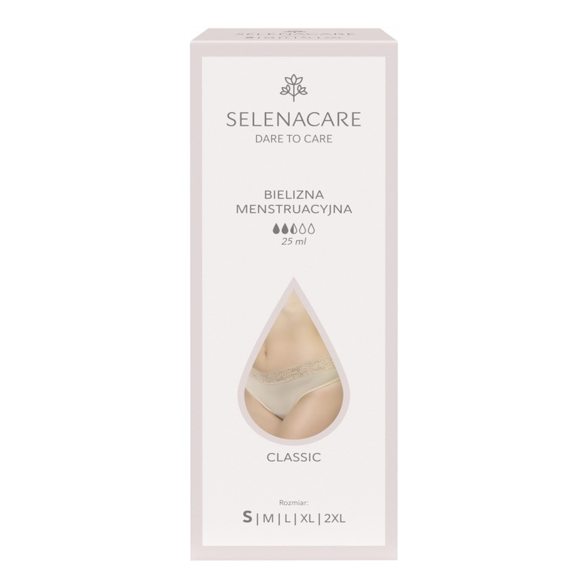 Selenacare Classic bielizna menstruacyjna beżowa s 25ml