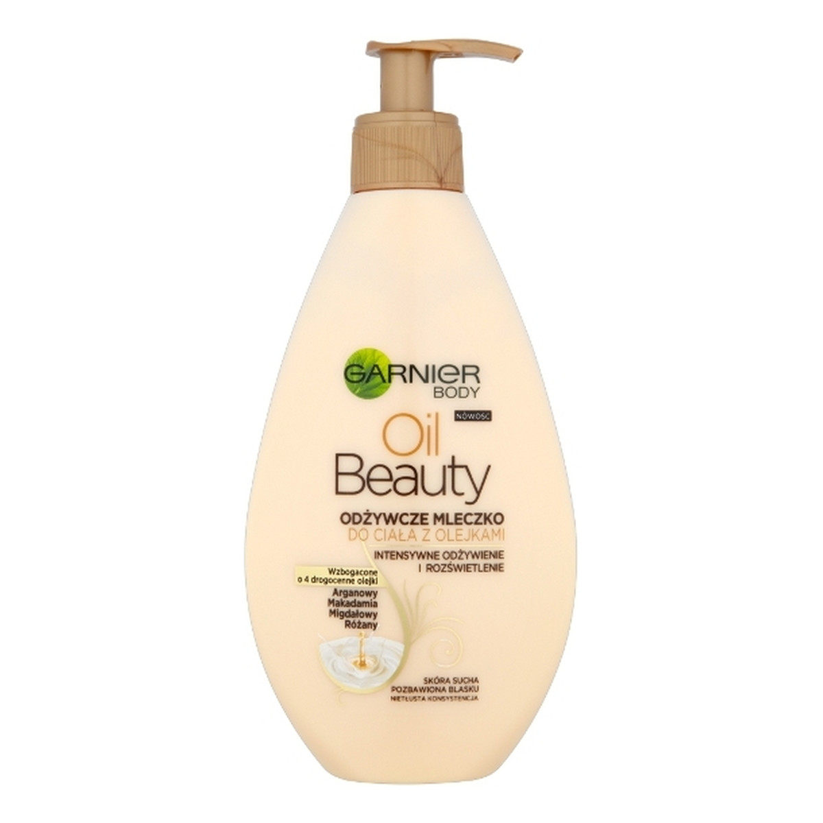 Garnier Body Oil Beauty Odżywcze Mleczko Do Ciała z Olejkami 400ml