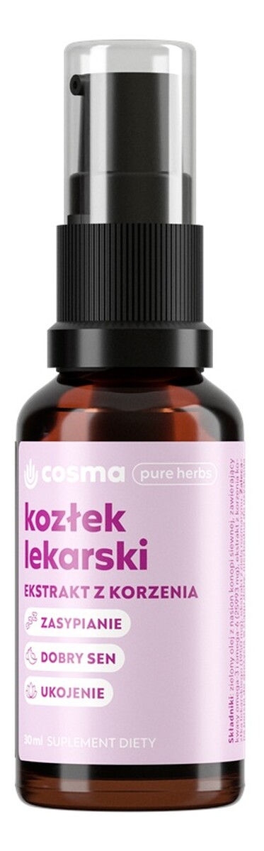 Pure herbs kozłek lekarski ekstrakt z kozłka lekarskiego suplement diety