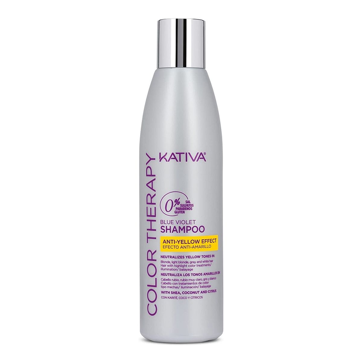 Kativa Color Therapy Blue Violet Shampoo szampon neutralizujący żółte odcienie do chłodnych odcieni blond 250ml