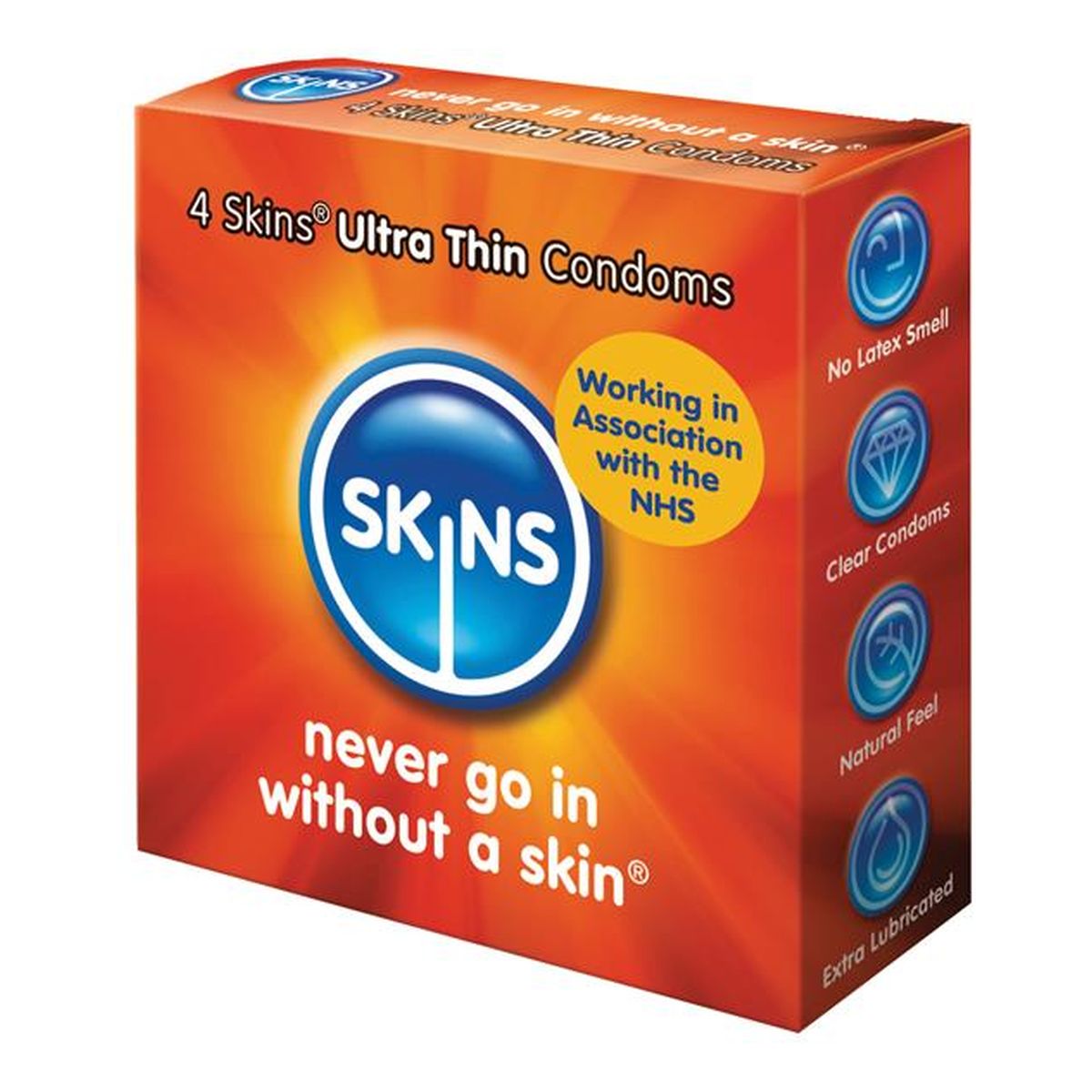 Skins Ultra thin cienkie prezerwatywy 4szt